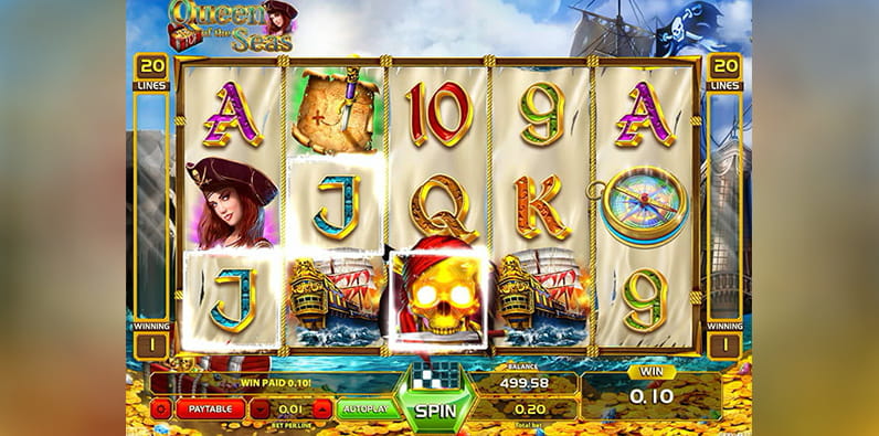 Imagem da slot Queen of the Seas da GameArt